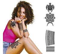 TATUAGGI EFEMERI ARTE TRIBAL MAORI NERO