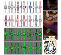 Tatuaggi Luminosi a Forma Di Orologio per Bambini, 24 Pezzi Di Tatuaggi Luminosi a Forma Di Unicorno per Bambini, Adesivi per Tatuaggi Luminosi per Ragazzi E Ragazze, Riempitivi per Sacchetti Regalo