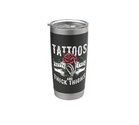 Tatuaggi Occhi Carini Amante Tatuaggio E Cosce Spesse Bicchiere termico in acciaio inox doppia parete