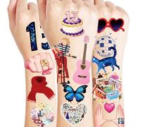 Tatuaggi per Bambini, 4 Fogli 150+ Design Musica, Tatuaggi Temporanei per Bambino e Bambina, Concerti Party Festa Temporanei Tatoo Adesivi per Ragazze e Ragazzi, Regalo Festa Compleanno Bambini