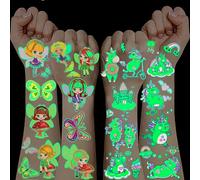 Tatuaggi per Bambini Unicorno Farfalle,10 Fogli Luminosi Stickers Bambini Attacca Stacca Giochi Regali Bambina 3-12 Anni Fluo Party Gadget Compleanno Bambini Tatuaggi Temporane Trasferelli per Bambin