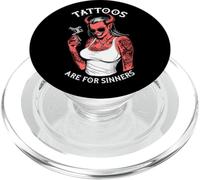 Tatuaggi Sono Per I Peccatori Divertente Tatuaggio Diavolo Donna Tattooist PopSockets PopGrip per MagSafe