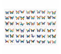Tatuaggi Temporanei A Forma Di Farfalla Acquerellata, Adesivi Colorati Per Il Viso, Body Painting Temporaneo Per Feste 6.8 * 12 A008