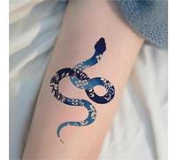 Tatuaggi temporanei a forma di fata con serpente celadon, adesivi usa e getta, tatuaggi finti impermeabili e duraturi per uomini e donne.