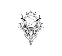 Tatuaggi temporanei adesivi con motivo a stella e pecora su braccia e cosce, semipermanenti, impermeabili e duraturi per 1-2 settimane, tatuaggi finti(4pcs)