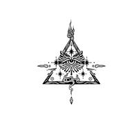Tatuaggi temporanei adesivi "Occhio del Potere", modello sul braccio, semipermanenti, impermeabili, durata 1-2 settimane, tatuaggi finti(1pcs)