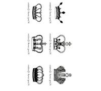 Tatuaggi Temporanei Biglietto Per Tatuaggio Con Corona Da 10 Pc - Scritte Su Re E Regina - Tatuaggio Temporaneo Sulla Pelle