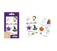 Tatuaggi Temporanei Halloween per Bambini - Calvo, Fantasma, Vampiro e Ragno - Namaki