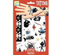 Tatuaggi temporanei per bambini a tema pirati DJECO