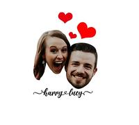 Tatuaggi temporanei personalizzati Tatuaggi temporanei personalizzati con volto nome cuore Tatuaggio personalizzato finto volto Tatuaggi adesivi personalizzati per matrimonio addio al nubilato coppia