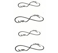 Tatuaggi Temporanei Segno Dell'Infinito Del Tatuaggio Temporaneo Con 10 Immagini