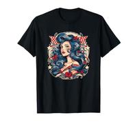 Tatuaggio di Pin Up Girl | American Traditional Tattoo Maglietta