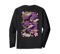 Tatuaggio Estetico Giapponese Drago Cherry Blossom (sul Retro) Maglia a Manica