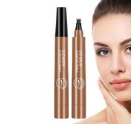 Tatuaggio Eybrowing Pen-waterroprowing Eye Tool, Pin per modellare le sopracciglia con 4 punte per, per sopracciglia liquide lunghe