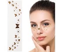 Tatuaggio facciale con lentiggini scintillanti, tatuaggio viso temporaneo | Adesivi temporanei glitter a lunga durata Adesivi per il viso temporanei | Adesivi per il trucco a prova di sudore, adesivi