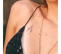 Tatuaggio FUOCO - Temporalis® | Tatuaggi temporanei uomo donna, tatuaggi finti vegani e waterproof - Certificato UE - Dura 1-2 settimane [ Tattoo Fiamma minimalista ]