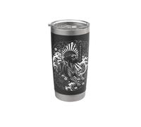 Tatuaggio giapponese Irezumi Rhodesian Ridgeback Bicchiere termico in acciaio inox doppia parete