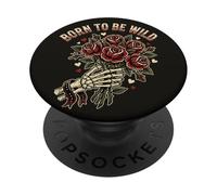 Tatuaggio Gotico Di Rose PopSockets PopGrip Adesivo