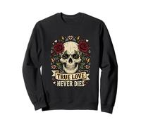 Tatuaggio Gotico True Love Will Never Die Roses Felpa