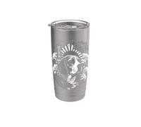 Tatuaggio Irezumi giapponese Beagle Bicchiere termico in acciaio inox doppia parete