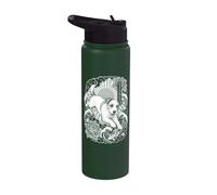 Tatuaggio Jack Russell Terrier Giappone Irezumi Stainless Steel Insulated Water Bottle