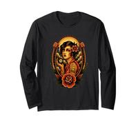 Tatuaggio Lucky Lady a 8 Palline Art Old School Pin Up Girl Maglia a Manica