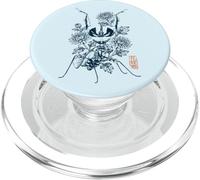 Tatuaggio Mantide Religiosa Mantide Crisantemo Giappone PopSockets PopGrip per MagSafe