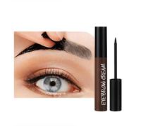 Tatuaggio per Sopracciglia Peel Off, Tatuaggio per Sopracciglia Waterproof,Lozione per Sopracciglia Che Dura Fino a 3 Giorni per Un Look Più Definito (grigio-nero)