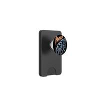 Tatuaggio retrò Black Panther Cosmic anni '80 Cat Leopard Jaguar PopSockets PopWallet per MagSafe