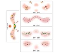 Tatuaggio temporaneo di Natale, tatuaggio del volto di Natale | Tatuaggi temporanei per il viso Adesivi per il viso glitterati con stampa in oro - Eleganti adesivi temporanei per il viso Adesivi