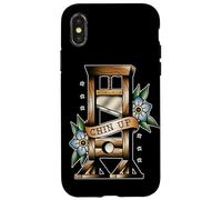 Tatuaggio tradizionale a ghigliottina, con mento in su, medievale Custodia per iPhone X/XS