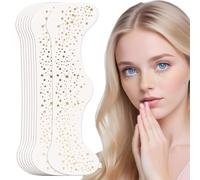 Tatuaggio Viso Glitterato Lentiggini 10 Pezzi Tatuaggio sul viso con lentiggini flash Lentiggini Festival Pellicola Tatuaggio Lentiggini Henna,Per le donne, cosplay e festival(Stelle e punti)