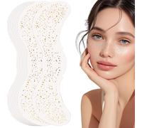 Tatuaggio Viso Glitterato Lentiggini 10 Pezzi Tatuaggio sul viso con lentiggini flash Lentiggini Festival Pellicola Tatuaggio Lentiggini Henna,Per le donne, cosplay e festival(Stella)