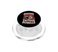 Tatuato Cane Mamma Pit Bull Amante Divertente Umorismo PopSockets PopGrip per MagSafe