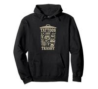 Tatuatore Retro Tattoo Flash Art Trashy Tattoo Divertente Felpa con Cappuccio