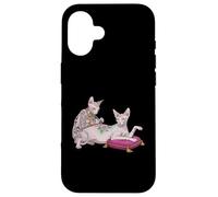 Tatuatore Sphynx Cat Tatuaggio Divertente Meme Kitty Humor Custodia per iPhone 16