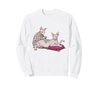 Tatuatore Sphynx Cat Tatuaggio Divertente Meme Kitty Humor Felpa