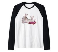 Tatuatore Sphynx Cat Tatuaggio Divertente Meme Kitty Humor Maglia con Maniche Raglan