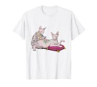 Tatuatore Sphynx Cat Tatuaggio Divertente Meme Kitty Humor Maglietta