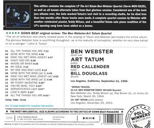 Tatum Art Webster Ben Ben Webster-Art Tatum Quartet (CD) Album