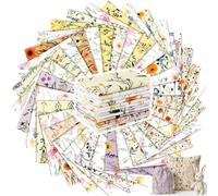 Tatuo 30 Pezzi 10 x 10 Pollici Tessuto di Cotone a Quadri Stoffa in Cotone Floreale Tessuto Quadrato Patchwork Cucito Trapuntato Stampato di Fiori a Quadretti per DIY(Fiore Campo)