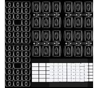 Tatuo 60 mini ganci trasparenti per decorazione, clip per luci festive, clip decorative per luci a corda, clip multifunzione da appendere per casa, scuola all'aperto (taglia B)