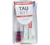 Tau-Marin Kit Spazzolino Duro e Dentifricio Gel Rinfrescate alle Erbe