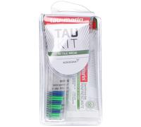 Tau-Marin Kit Spazzolino Medio e Dentifricio Gel Rinfrescate alle Erbe