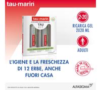 Tau Marin Tau Kit 2 Ricambi Dentifricio Gel Rinfrescante 2x20 ml