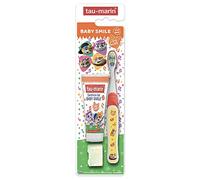TAU-MARIN Set Speciale 44 Gatti, Spazzolino Baby Smile e Dentifricio 20 ml, Spazzolino bambini, Dentifricio bambini, Gusto Fragola, 100% Made in Italy