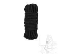 TAUOE Corda in nylon resistente per giocattoli yoga - corda multifunzionale per legare oggetti da esterno, rotolo di corda nero liscio e antiscivolo, design portatile