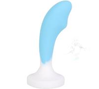 TAUOE Massaggiatore Digitali in Silicone, 8 Centimetri, Colore Rosa/Azzurro/Viola, Base Antiscivolo, Giocattolo per Gioco da Camera per Coppie (Azzurro)