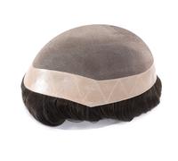 Taupee Fine Mono Hair Replacement System Poly Skin Hairpiece Dura Mono C#1B