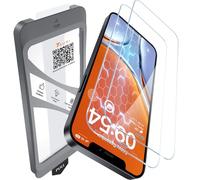 TAURI 2 Pezzi Pellicola Vetro Temperato per iPhone 12,12 Pro 6,1 Pollici, Rimozione Automatica Della Polvere, Durezza 9H Protettiva, Senza Bolle
